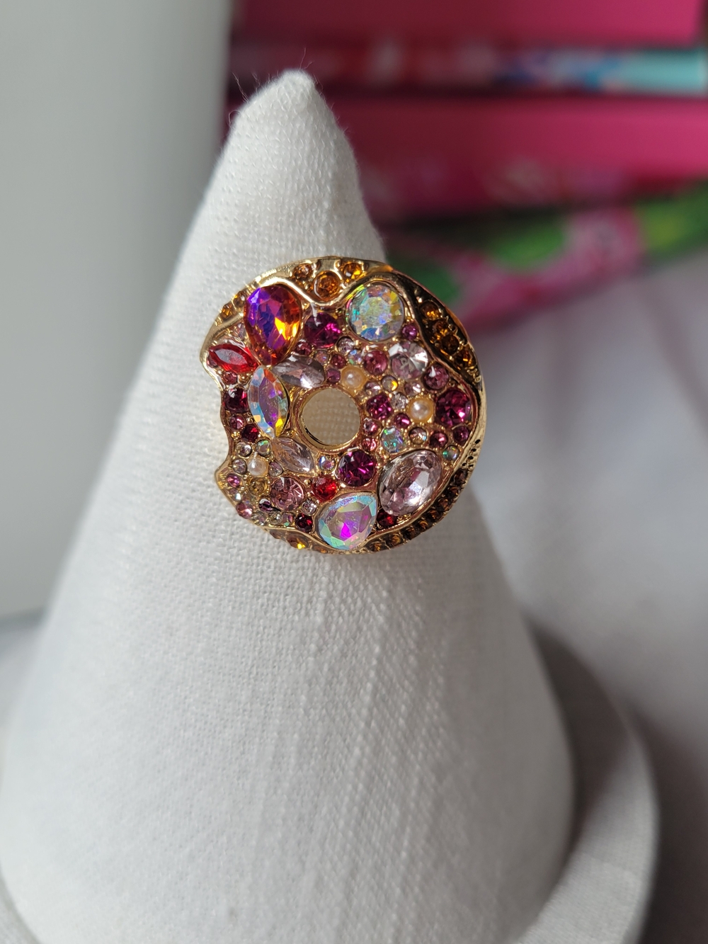 Donut Mini Crystal Brooch